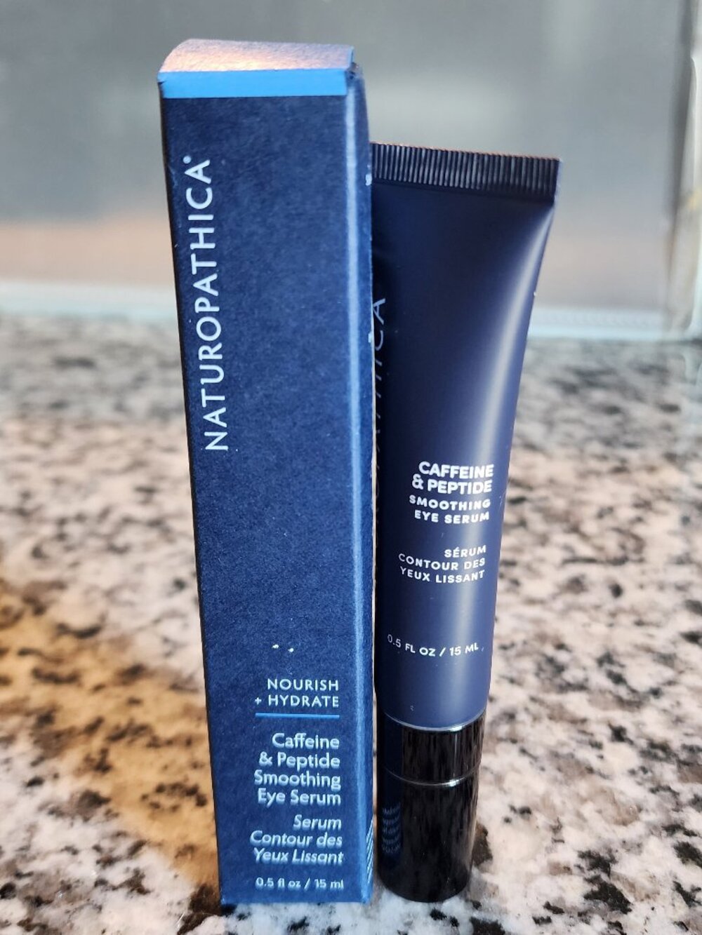 Naturopathica Caffeine + Peptide Smoothing Eye Serum 0.5 oz NEW